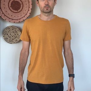 Marine Layer T-shirt Mustard Rust Orange Men’s M